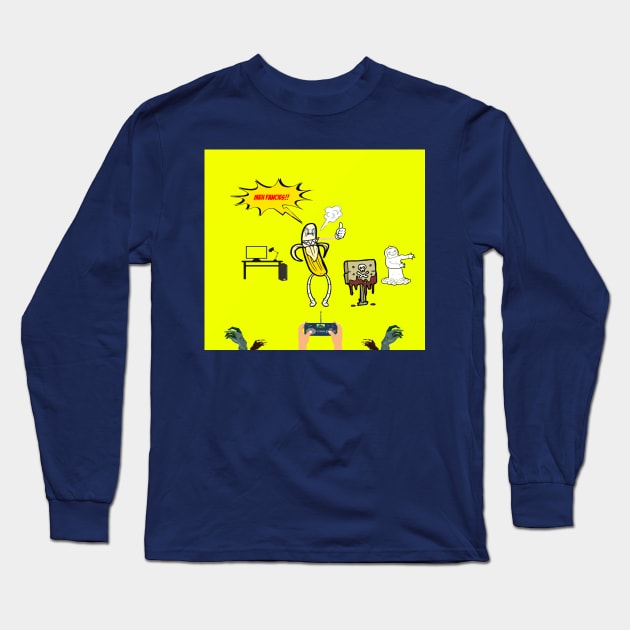 MonsterBanana Long Sleeve T-Shirt by tfbanana